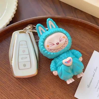 Atithi Shop Labubu Face Rotating Keychain Blind (Pack of 1) Key Chain