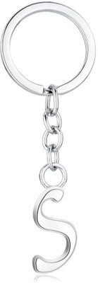 SHRI JI Stylish Letter Alphabet Key Ring Creative Charms Alphabet Initial (S) Key Chain