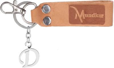 Mundkar D Alphabet Keychain Rings For Men women Key Chain
