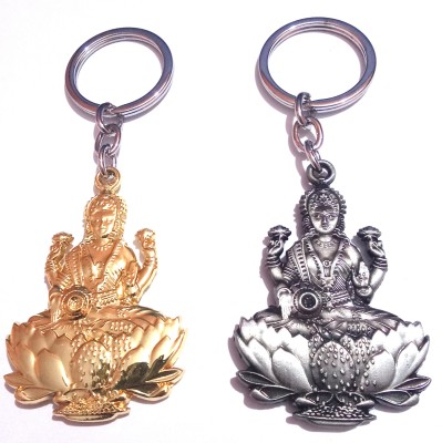 MISMIL Mahalakshmi Gift Keychains For Gookluck Wealth Men Women Parents Metal Key Chain