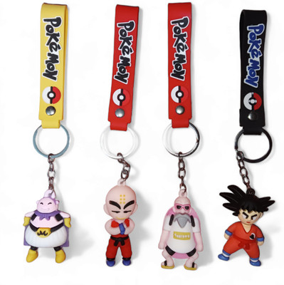 SHIVRAJ Goku anime key chain (pack of 4) Key Chain
