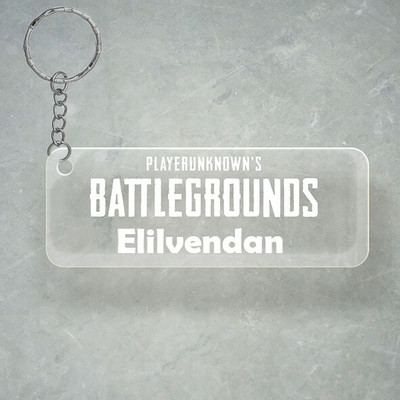 SY Gifts PUBG Design With Elilvendan Name Key Chain