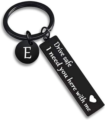 Myurawells Drive Safe Keychain I Need You Here With Me Gifts for Boyfriend Key Chain