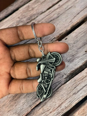 sky enterprises Vintage 3D Metal Motorcycle Keychain Key Chain