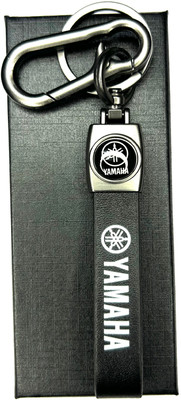 FLAMBE Yamaha Bike Premium Leather Strap Keychain Key Chain