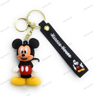 Sbb Novelty MICKEY MOUSE disney 3D RUBBER KEYCHAIN for bikes, kids and luggages Key Chain