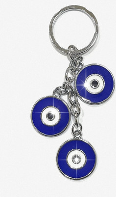 Jdp Novelty Evil Eye Round Shape Keychain. Key Chain