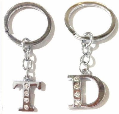 Newview Stylish T D Letter Simple Alphabet Key Ring keychain Key Chain Key Chain
