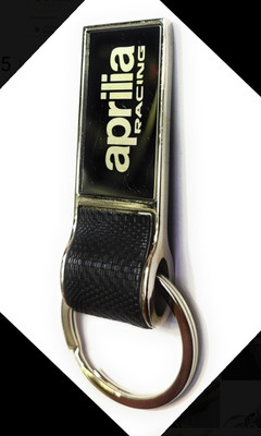 Jdp Novelty Premium Quality Leather Metal Keychain for Bike.Rectangular Shape. Key Chain