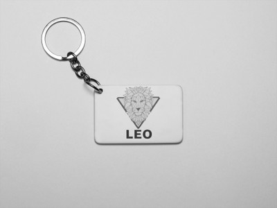 Rushaan Leo, lion face - Printed Acrylic Keychains(Pack Of 2) Key Chain