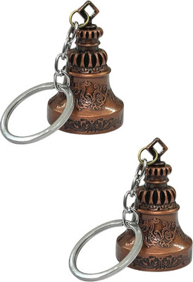 DAY DECOR Guardian Bell Key Chain | Guardian Bell Key Chain For Bike | Tibetan Good Luck Key Chain