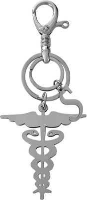 Shiv Jagdamba Personalizes Caduceus Best Gift For Doctors With Alphabet S Keychain LCKShiv008 Key Chain