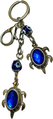 BBG NEW_Turtle Theme Evil eye Najar Battu heavy metal keychain with hook Key Chain