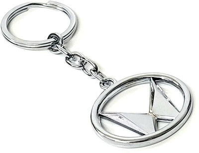 Anexa New Mahindra Logo Metal Finish Key Chain Ring for Car Home Locking Key Chain Key Chain
