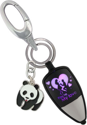 SHOKY LOOKS You're My Love Attractive Light with Walking Panda Locking Lock Key Chain