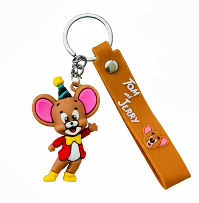 Nizix 3D Animal Cartoon Keychain | Soft PVC Rubber Key Ring for Bags & Backpacks Key Chain