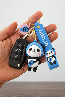 Abhistoree Cute Cartoon Astronaut Keychain – Soft Silicone Bag Charm Key Chain