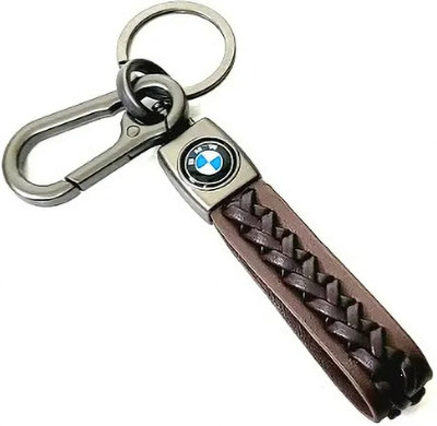 MISMIL B-M-W BROWN LEATHER PRINTED Key Chain