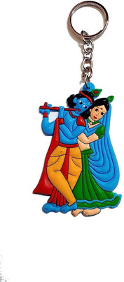 ShopTop New design Radha Krishna rubber keyring Key Chain