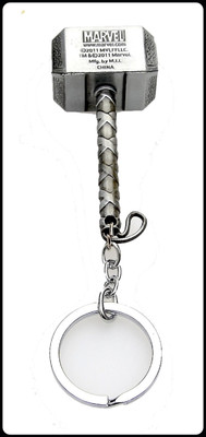 gtrp Top_Premium Thor Hammer Metal Keychain Silver Grey with Realistic Detailing Key Chain