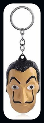 gtrp Money Heist Dali Mask Face Keychain Bella Ciao | La Casa De Papel Keychains-A Key Chain