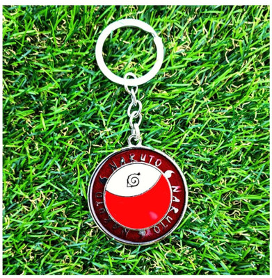 Style Wind Naruto Uchiha Clan Logo Rotating Spinning Metal Key Chain