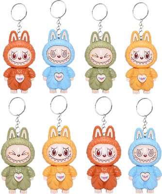 ShubhKraft Labubu Doll Keychain Adorable Return Gift for Kids Anime Collectible Accessory Key Chain