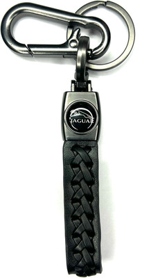FLAMBE jaguar car Black Design Keychain Key Chain