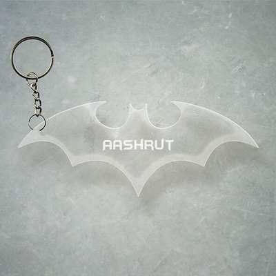 SY Gifts Batman Logo Desigh With Aashrut Name Key Chain