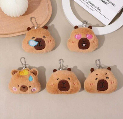 Kawaii Capybara mini keychain plush (Get random 4) Key Chain
