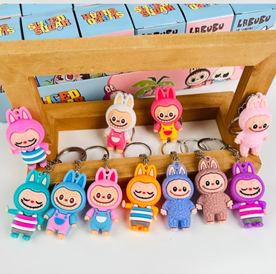 MRTrends Labubu Mini Surprise Keychain Figurine - Random Color & Design(Any 1) Key Chain