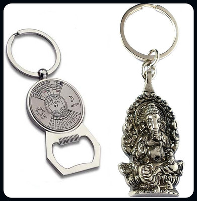 Meeko.com Keychain-Good Ganesha & calendar key chain 4d-A Key Chain