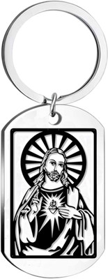 M Men Style Religious Lord Jesus Christ Cross Keychain Pendant Skey2024134 Key Chain