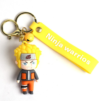 WHITE POPCORN Angry Naruto 3D keychain Naruto Anime Key rings Key Chain