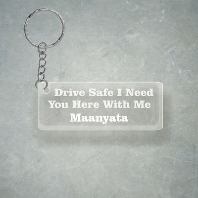 SY Gifts Drive SafeDesign With Maanyata Name Key Chain