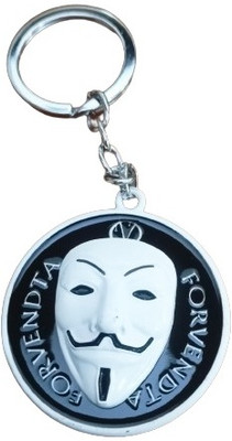 BORING Vendetta Comic ROTATING FACE MASK Key Chain