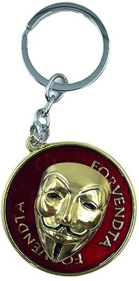 GKM V for Vendta Revolving/Rotating Premium Stainless Steel Keychain Key Chain