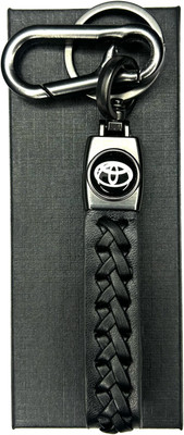 FLAMBE toyota car Black Cross Design Belt Keychain Key Chain