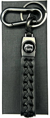 FLAMBE New Drive Safe Black Cross Design Belt Keychain Key Chain