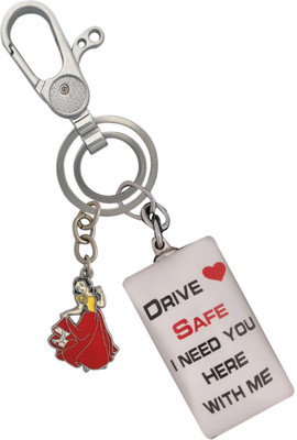 SHOKY LOOKS 3D Design Drive Safe Multi Color Good Quality Hanging Lock With Mini Cinderella Key Chain