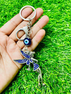 GKM Dancing Girl Evil Eye Najar Battu Keychain with hook Key Chain