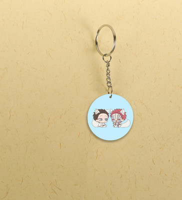 Special Trend Hub Loyalty in Shadows: Anime Printed Round Keychains Pack of 2 Key Chain