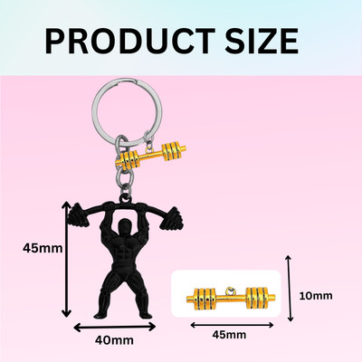 Shiv Jagdamba Fitness Gym Keychain Bodybuilder Motivational Workout Keychain SKeyCom2024152 Key Chain