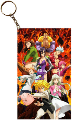 Hariyaali Enterprises LLP Seven Deadly Sins THE SEVEN SINS ARE HERE TO RESCUE Anime Key Chain