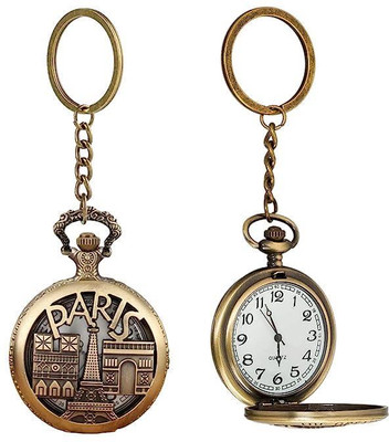 GKM Eiffel Tower Paris theme pocket watch keychain for men & woman Key Chain