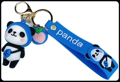 gtrp GQ Cute Cartoon Panda Doll Pendant PVC Key Ring Bag Dec-A Key Chain