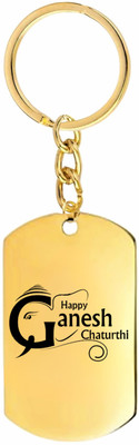 M Men Style Lord Ganesha Stainless Steel Key Ring – Keychain for Car:: Bike & SKey2025573 Key Chain