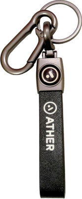 HappierYou Premium Leather Keychain and Keyring for ATHER | Ather Keychain Key Chain