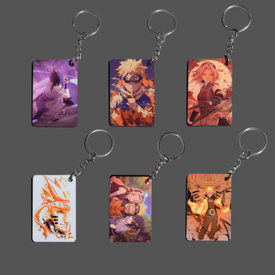 Inkaa Set of 6 Naruto MDF Keychains Key Chain