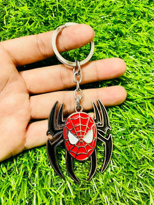 GKM SpiderMan Avengers Superhero face metal keychain Key Chain